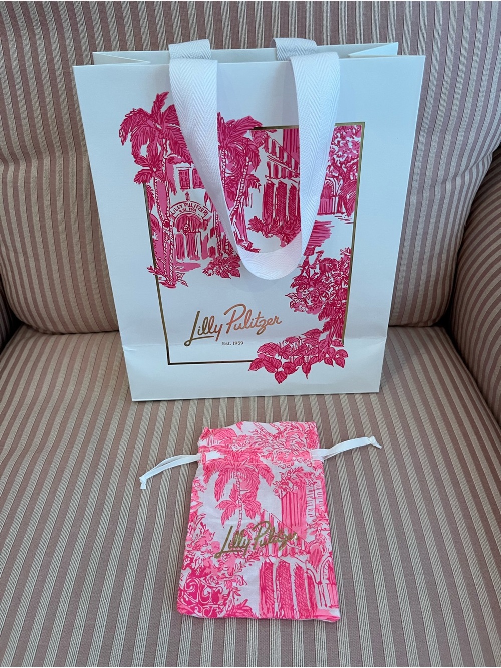 NWOT Lilly Pulitzer Jewelry Pouch and Lilly Pulitzer Gift Bag